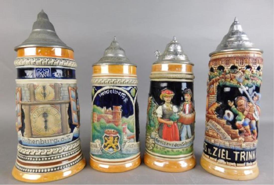 Four German Beer Steins (1 of 10)