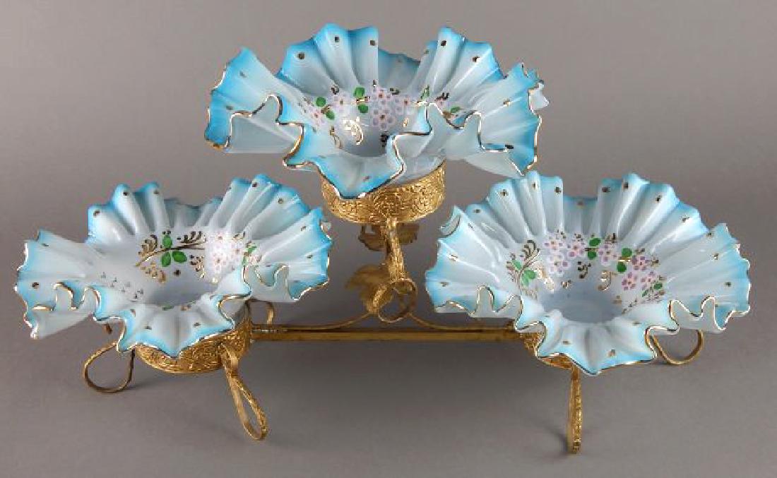 Vintage Two Tier Three Dish Centerpiece (1 of 5)