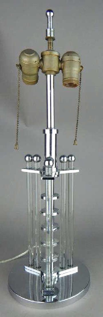 Original Art Deco Chrome and Glass Table Lamp (1 of 4)