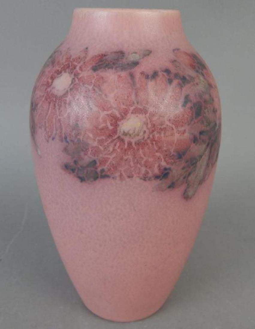 Pink "John Wesley Peters Rookwood Vase: Signed on bottom. Estimate $700 - $900. Starting bid $200.