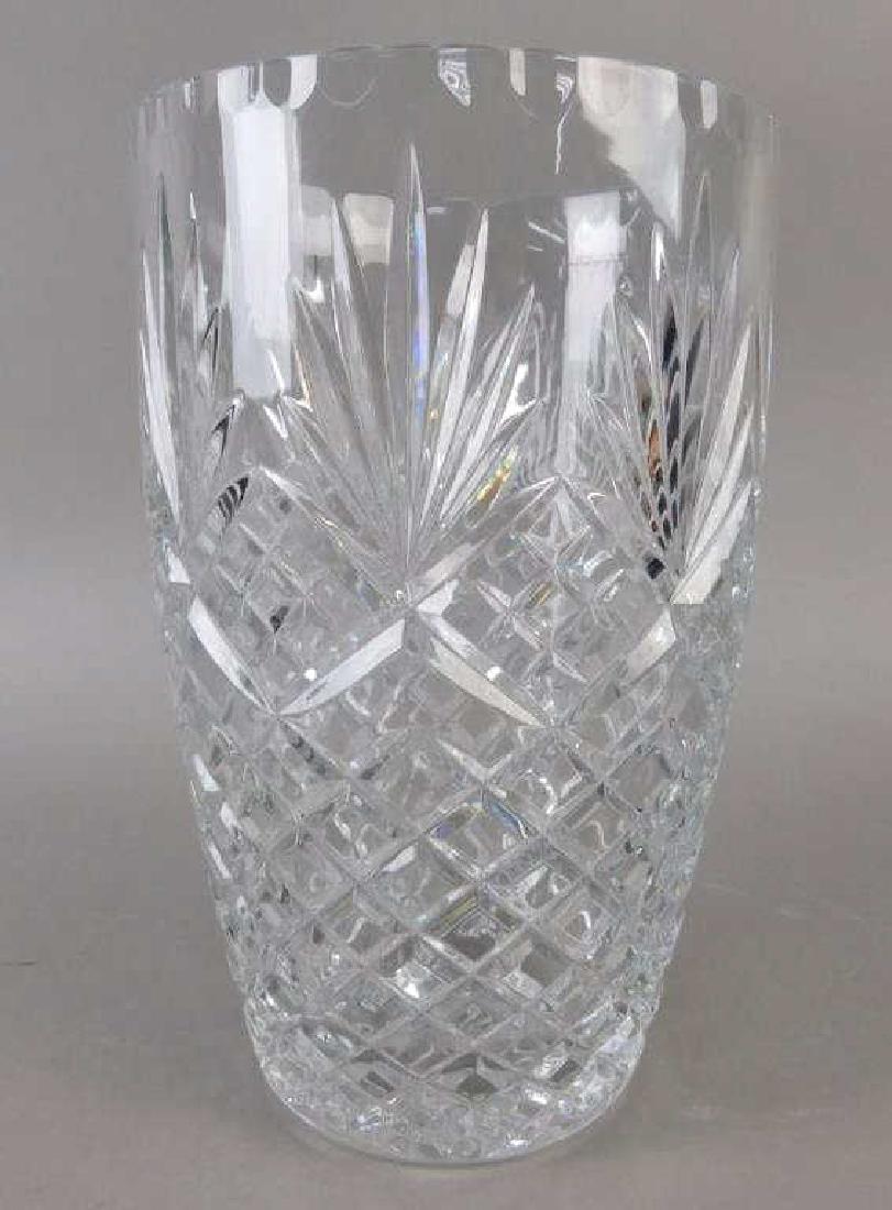 Cut Glass Vase: Measures 9". Estimate $100 - $200. Starting bid $20.