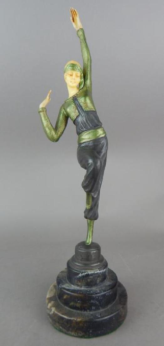 Art Deco Style Ivorine Female Dancer Figurine (1 of 6)