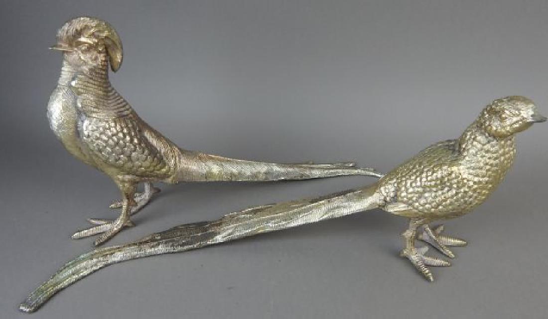 Pair of Turn of the Century Metal Birds (1 of 6)