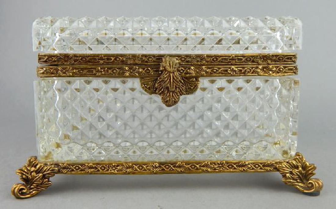 Dore Bronze Mounted Baccarat Crystal Box (1 of 5)