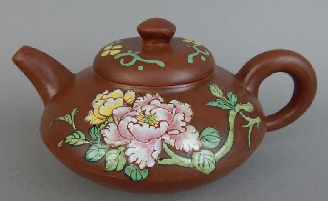 Chinese Pottery Tea Pot (1 of 7)