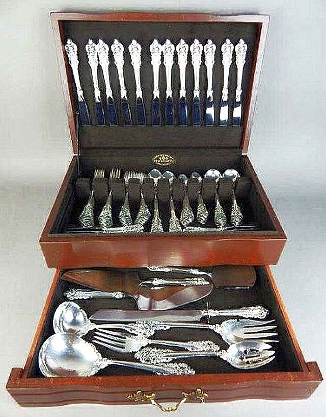 Wallace Grande Baroque Sterling Silver, Set for 12 (1 of 7)