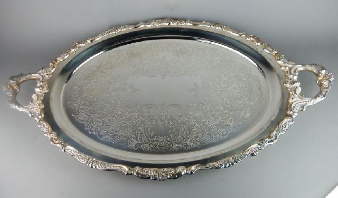 Wallace Baroque Footed Butlers Tray with Handles (1 of 6)