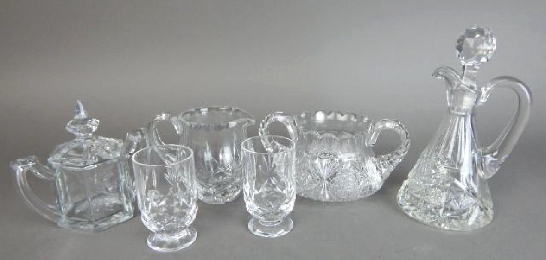 Grouping of Six Pieces Cut Crystal (1 of 9)