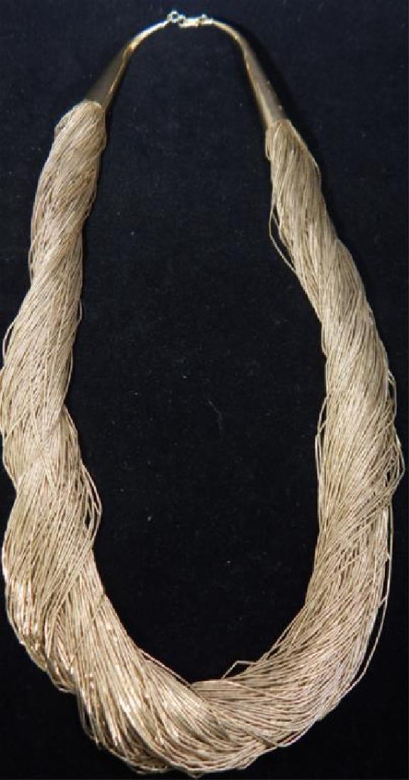 100 Strand Sterling Silver Necklace (1 of 5)