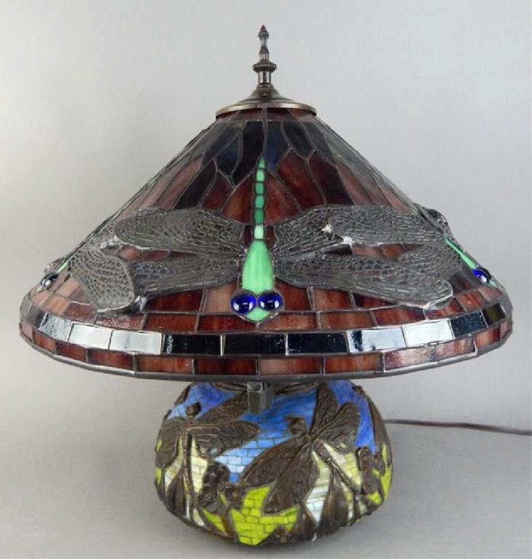Tiffany Style Dragonfly Lamp (1 of 4)