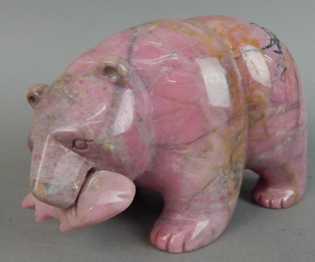 Pink and Black Marble Bear (1 of 5)
