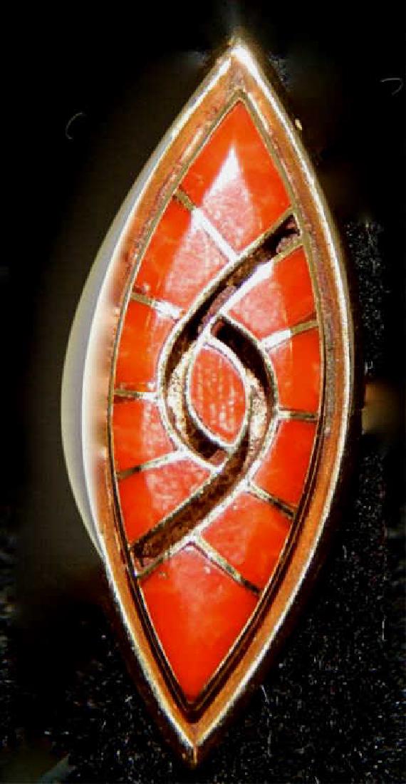 Amy Quandelacy 14k Gold and Coral Hummingbird Ring (1 of 5)