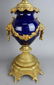 19th Century French Dore Bronze & Sevres Clock Set - 7
