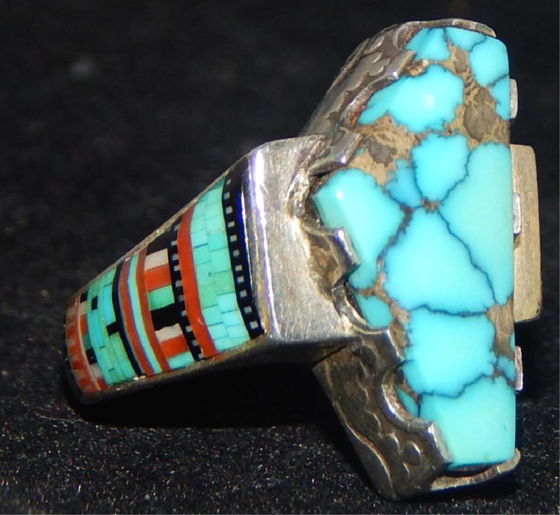 Native American Sterling and Turquoise Ring (1 of 7)