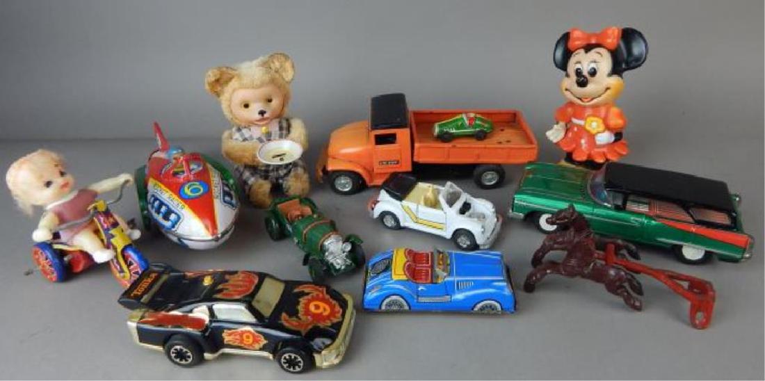 Collection of Twelve Tin, Plastic and metal Toys (1 of 5)