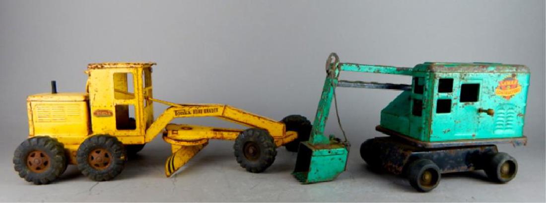 Vintage Tonka Road Grader & Scoop Power Shovel (1 of 9)