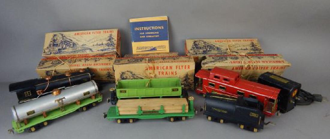 Six American Flyer Trains with Transformer (1 of 5)