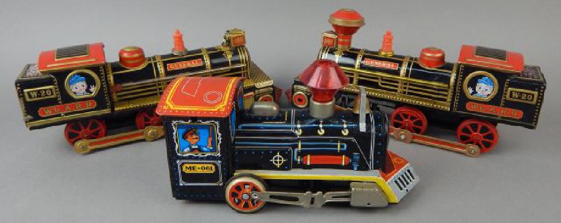 Tree Tin Train Engines (1 of 10)