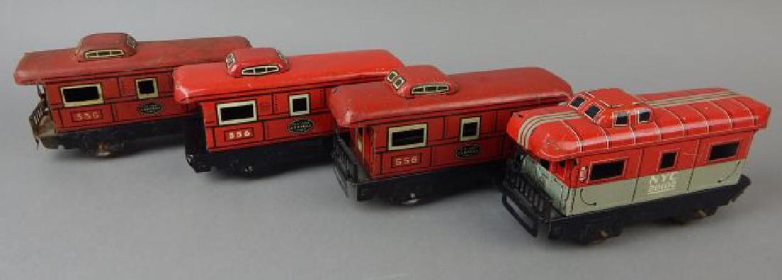 Four Tin NY Central Line Trains (1 of 7)