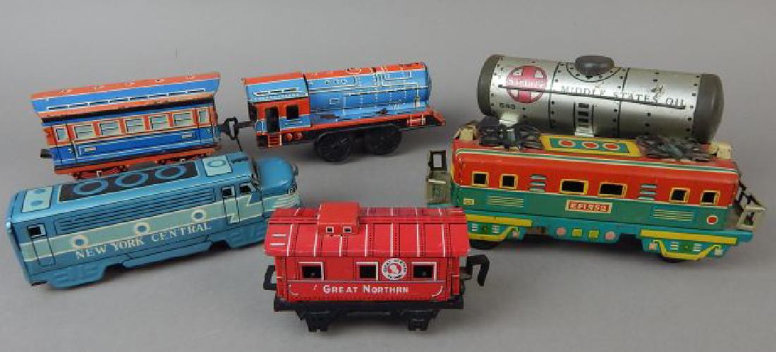 Collection of Six Assorted Tin Trains (1 of 8)