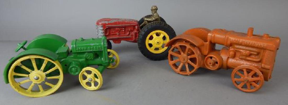 Three Piece Die Cast and Cast Iron Tractors (1 of 8)