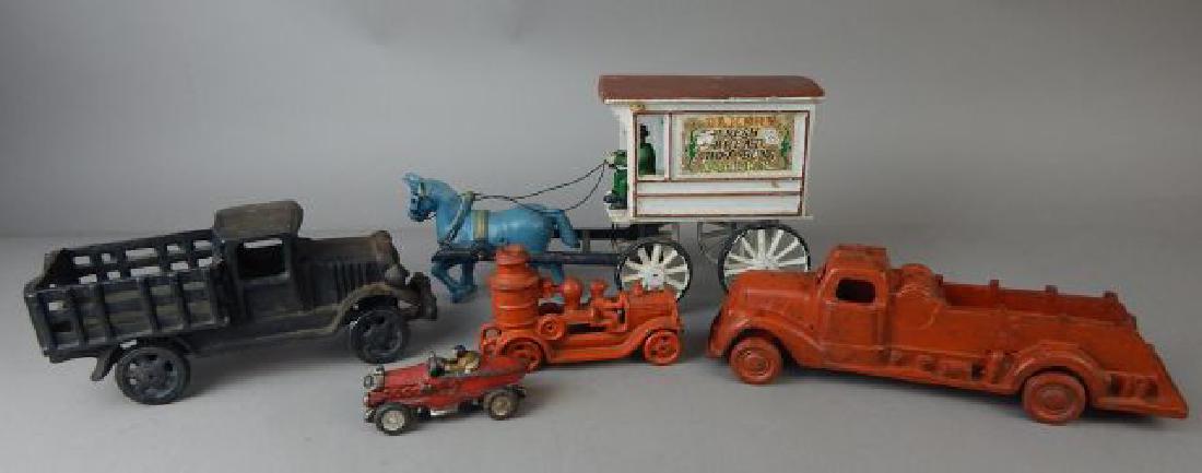 Collection of Five Cast Iron Toys (1 of 8)