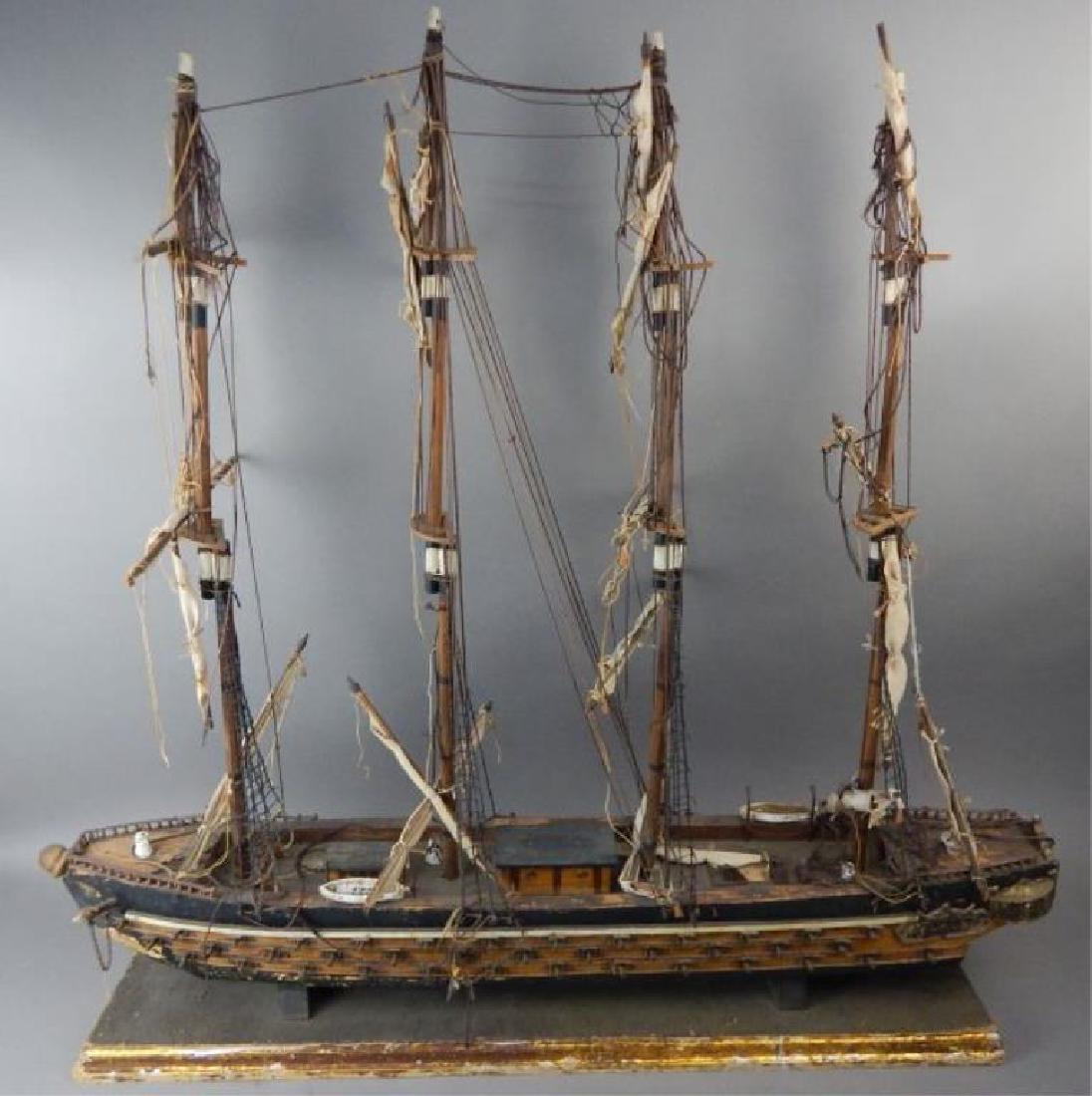 Antique Ship Model Fragata Espanola 1780