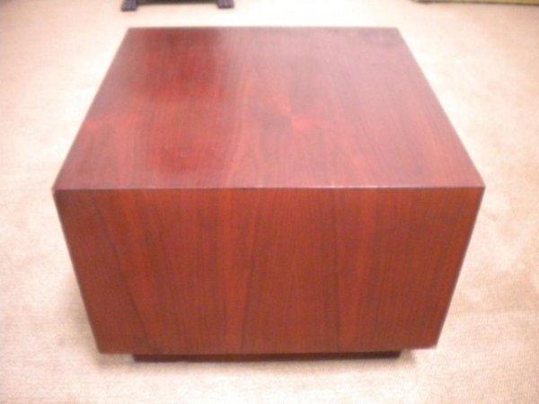 A5-26 TABLE/PEDESTAL DESIGNED BY MILLARD SHEETS: For The Scottish Rite Temple on Wilshire Blvd. in Los Angeles, California. Measures 21" x 28" x 28"