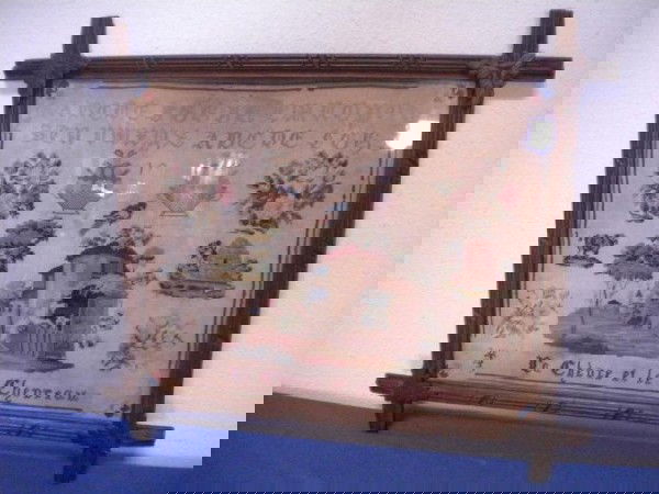 C1-19 SAMPLER DATED 1863: Measures 221/2" x 261/2".