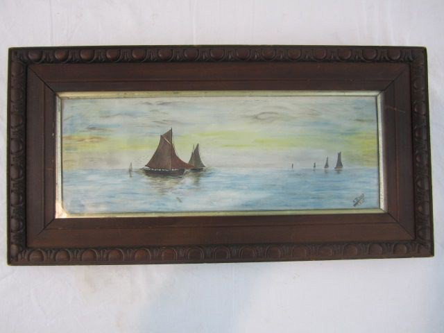 A3-52 A. TERRY OIL PAINTING: Listed artist. Measures 11 1/2" x 22 1/2".