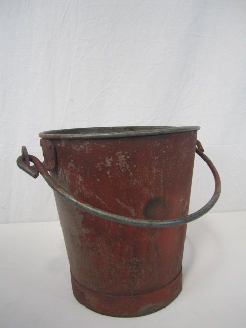 A20-4 OLD FIRE BUCKET: Measures 12" tall. Estimate $50 - $100