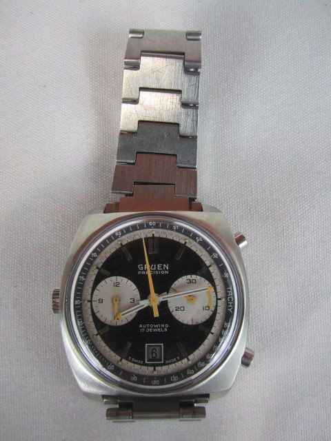 C78-36 GRUEN AUTOWIND CHRONOGRAPH WATCH: Estimate $300 - $600