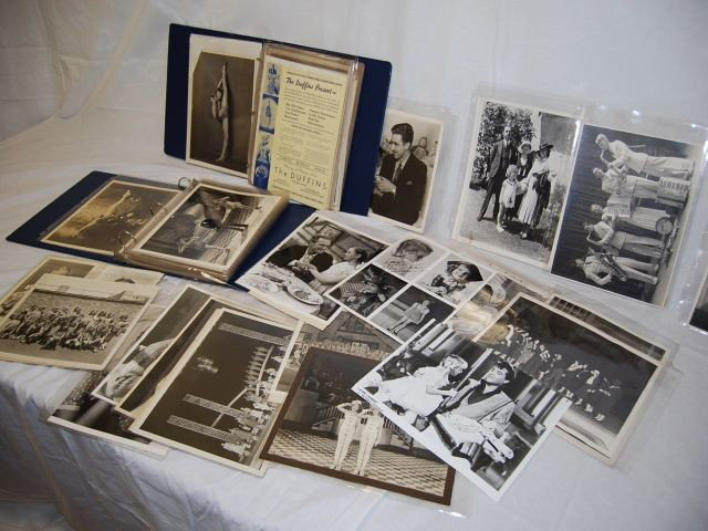 MISS BEA'S DUFFIN'S STUDIO PHOTO COLLECTION: Miss Bea Landen Calhoun's (Dance Teacher) Personal Photo Collection of Childhood stars. Contents: 137 photos, signatures, Joan Wells letter, early photos of Laurie Lambert with Elvis, and photos of Sh
