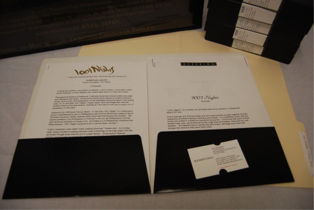 "1001 NIGHTS" LA PHILHARMONIC MEMORABILIA - 7