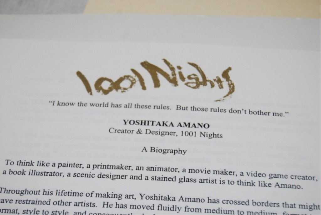 "1001 NIGHTS" LA PHILHARMONIC MEMORABILIA - 8