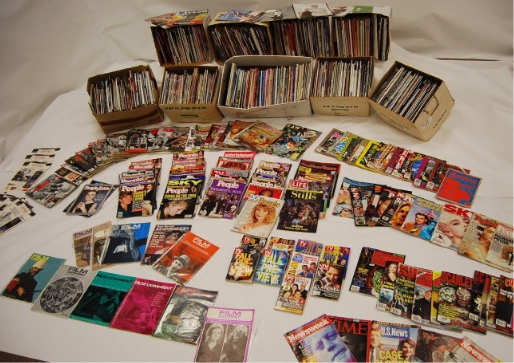 700+ MAGAZINES W/ CELEBRITY COVERS: Large Celebrity Magazine Lot 1970s to 1990s- all Magazines over all Condition Good to Fair. Magazine Covers - Life, Time, The New Yorker, Premiere etc. include Princess Diana 10+ Lot, Jackie Onassis L