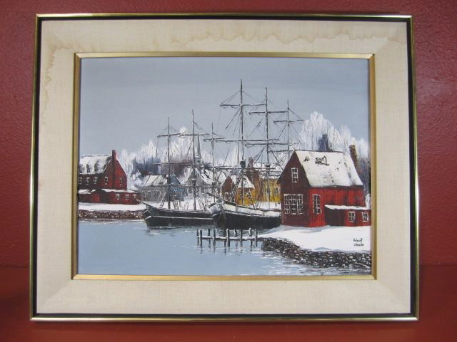 E12-5 SIGNED ROBERT LEBRON OIL ON CANVAS: Well listed artist. Measures 18" x24" canvas only. Estimate $200 - $500