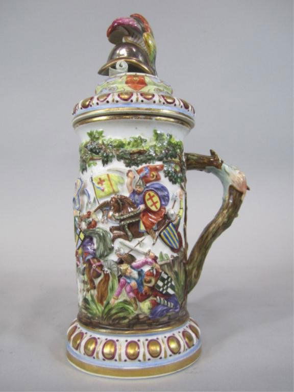 H80-218 CAPODIMONTE STEIN: 19th century. Measures 13 3/4" tall. Estimate $1,000 - $2,000 Starting id $500