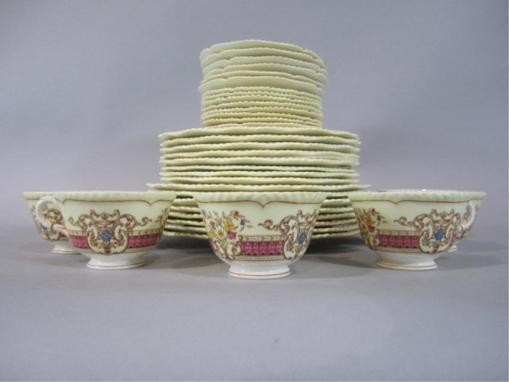 H25-9 ROYAL WORCESTER STAFFORD CHINA: Total of 37 pieces. Estimate $100 - $200 Starting Bid $25