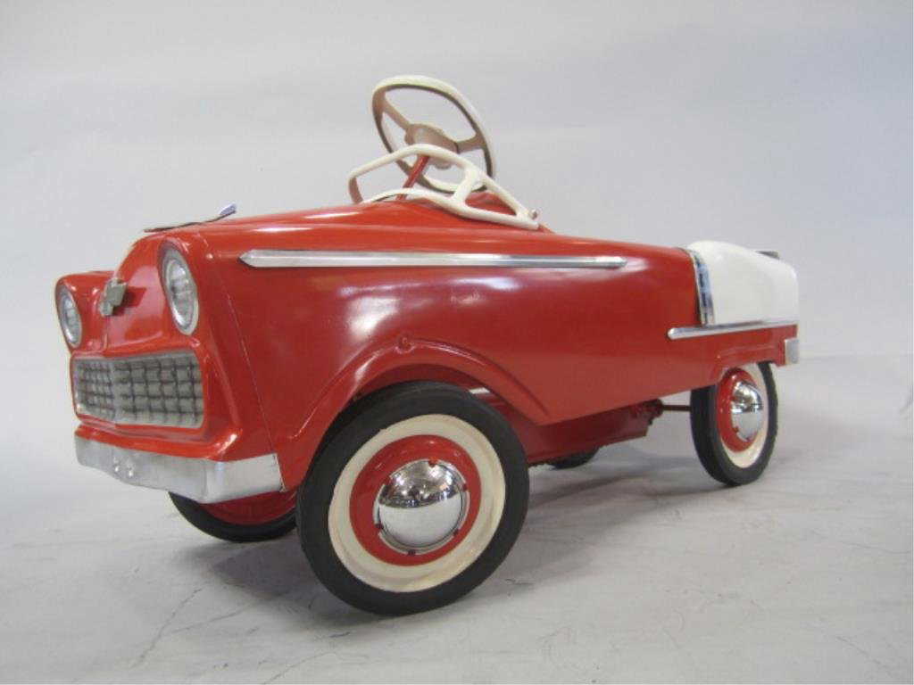 A79 10 1955 Red Chevy Murray Lancer Pedal Car