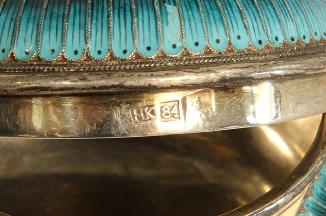 C45-18 IMPERIAL RUSSIAN ENAMEL OVER SILVER BOX - 4