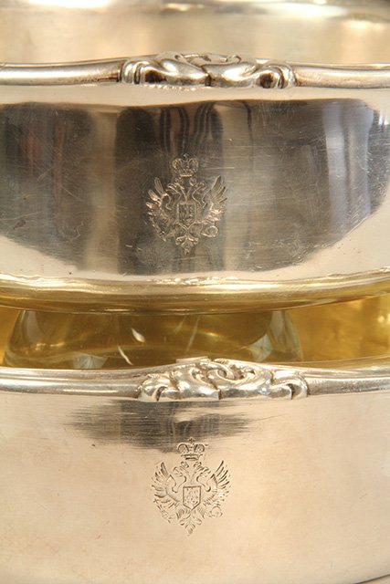 C45-21 PAIR OF VERY IMPORTANT RUSSIAN SILVER BOWLS - 3