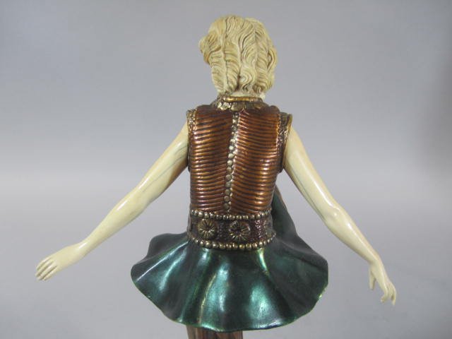 C45-38 BRONZE & IVORY RUSSIAN DANCER - 3