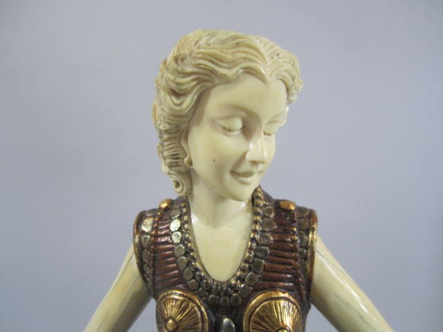 C45-38 BRONZE & IVORY RUSSIAN DANCER - 4