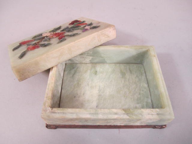 C45-30 CHINESE HARD STONE BOX - 5