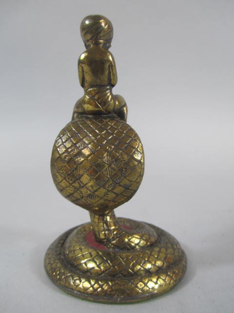 C45-35 GUILT METAL & ENAMEL POCKET WATCH HOLDER - 2