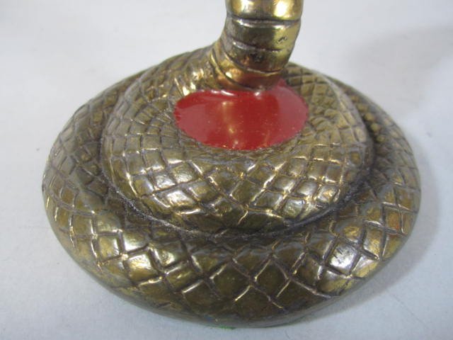 C45-35 GUILT METAL & ENAMEL POCKET WATCH HOLDER - 5