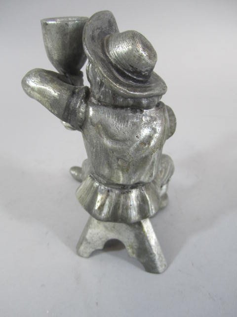 C45-41 PEWTER MAN CANDLE HOLDER - 2