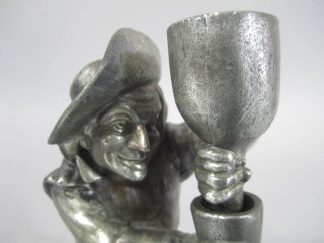 C45-41 PEWTER MAN CANDLE HOLDER - 3