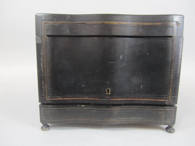 A45-6 FRENCH EBONY & CRYSTAL TANTALUS - 5